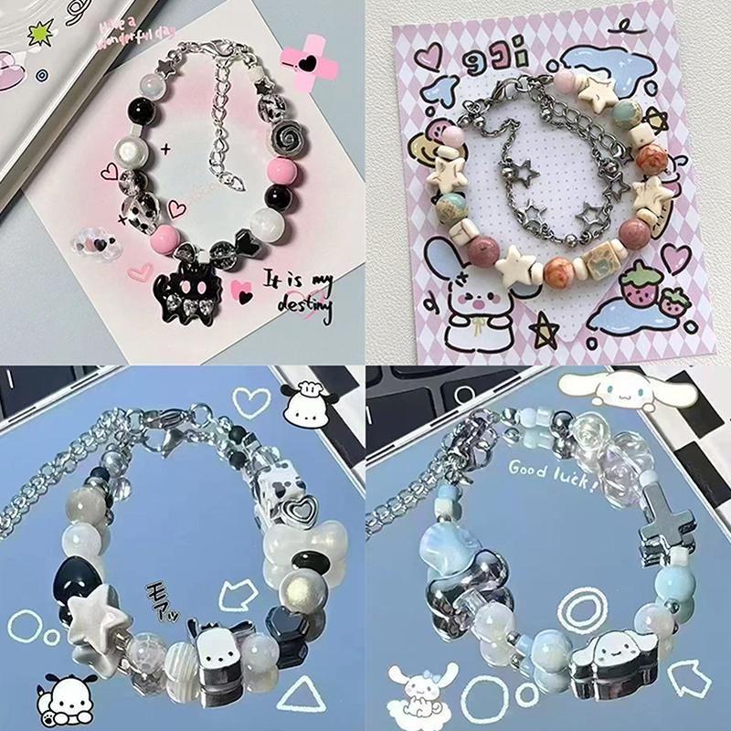 Cute Cat Beaded Elastic Rope Bracelet For Women Cute Personality Fashionable Niche Elegant Exquisite And Jewelry