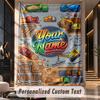 Construction Vehicles (6) Theme Custom Tapestry Personalized Custom Name Text Wall Hanging Tapestry Home Decor Background Cloth
