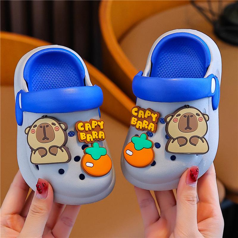 Capybara Soft Sole Non-slip Summer Slippers for Toddlers and Kids