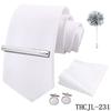 Men'S Business Dress Tie 5-Piece Groom Best Man Dress Accessories Gaowei Dense Jacquard Tie Worker