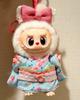 For Labubu 3.0 Big Into Energy Series Clothes Labubu Sakura Kimono Girl Pink Outfit