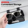 DAIFFT1 Car Glasses Holder Case Eyeglass Holder Storage Organize Box For Jeep Renegade Wrangler Cherokee Compass Patriot Accessories