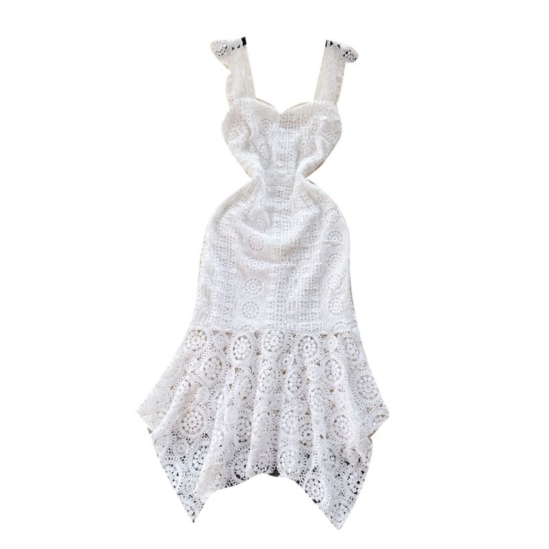 Socialite Style Women's Summer Lace Crocheted Sling Dress