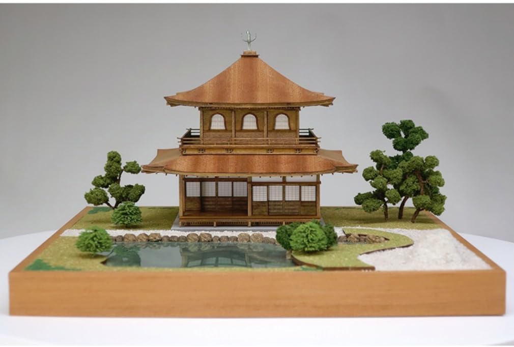 Woody Joe Temple Ginkakuji Wooden Model Assembly Kit 1/75 Jisho-ji (Building)