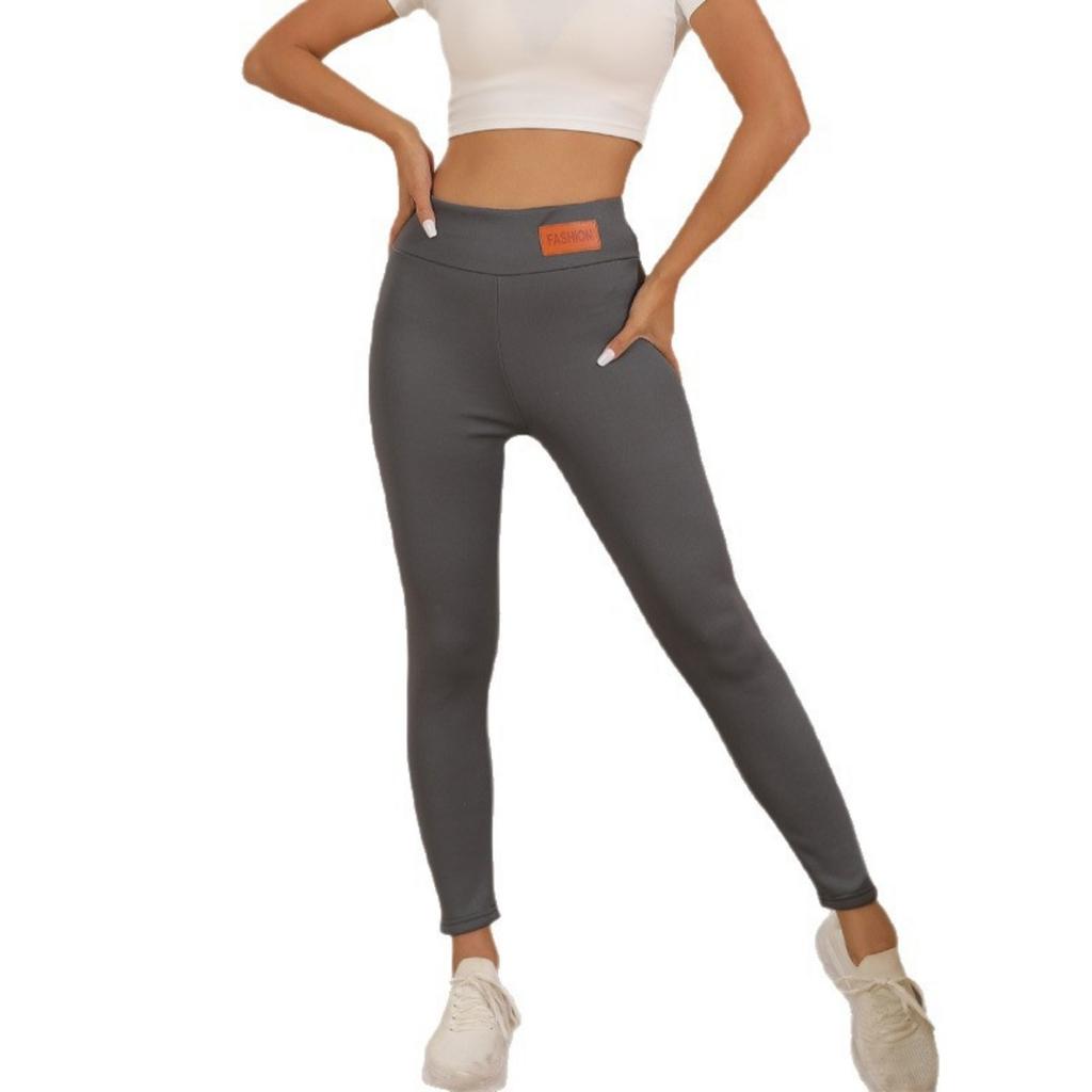 300-390g Thickened Lamb Wool Leggings with Added Fleece, Women's Outerwear, Pencil Pants with Small Legs, High Waist, Slim Fit, and Warm Pants