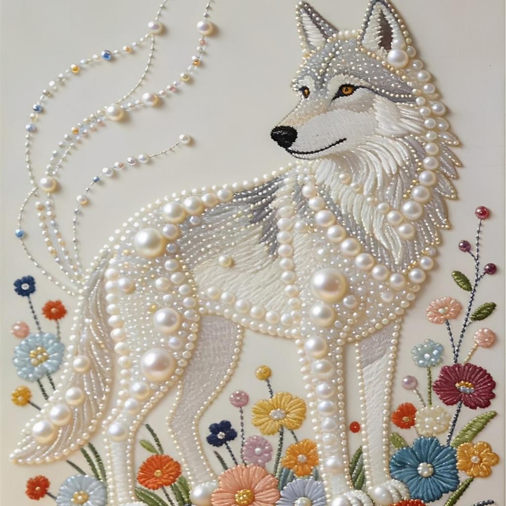 Lion Dance Decorative Painting Ornament, National Tide Lion Dancing Festive Animal Hanging Painting Diy Pearl Diamond Painting Large Size Acrylic