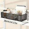 1 Piece of Iron Bedside Storage Basket, Hanging Storage Basket Behind the Dormitory Door, Space-saving Under-bed Frame