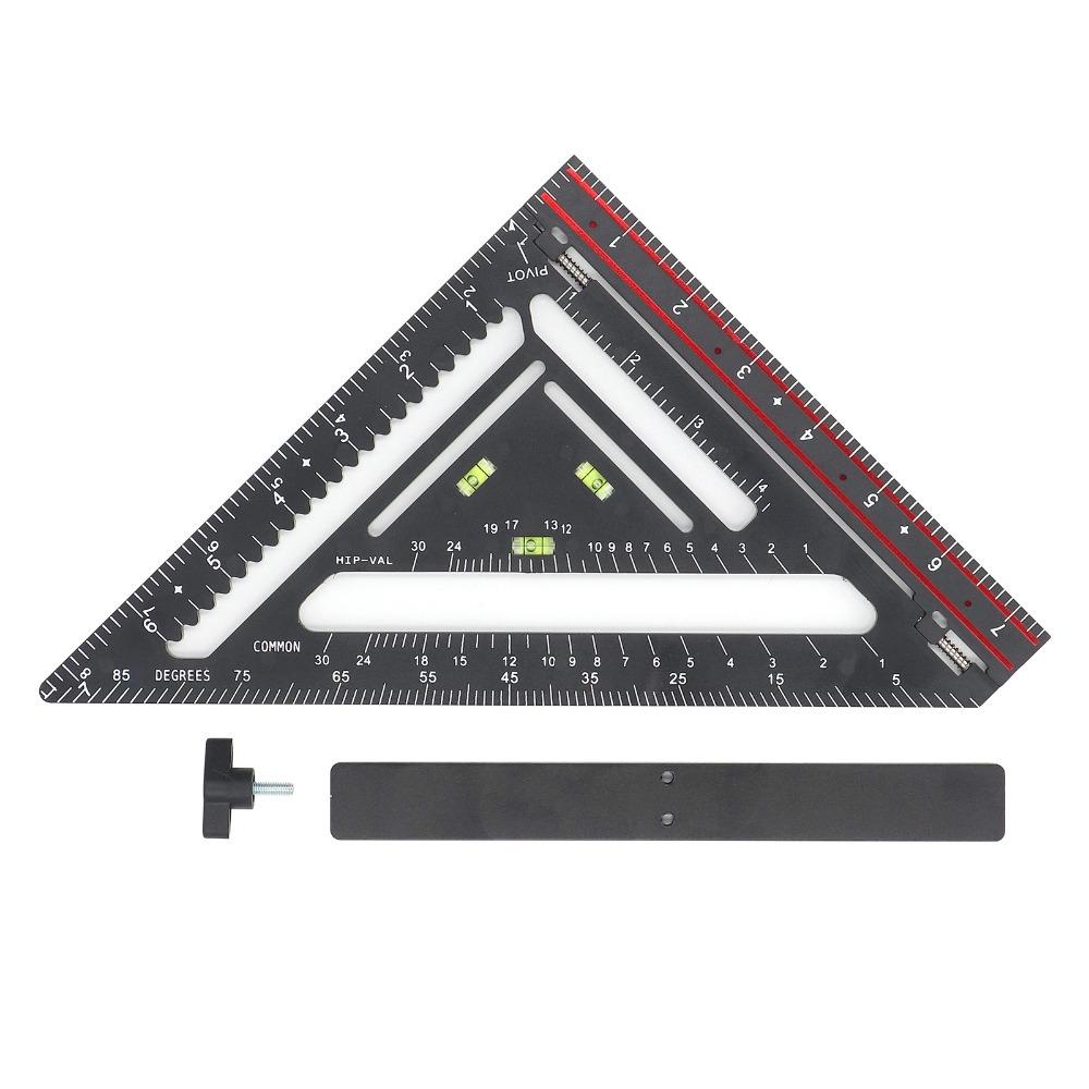 Plastic Material Triangle Ruler 90 Degree Woodworking Square Folding Square  Furniture Making чёрный