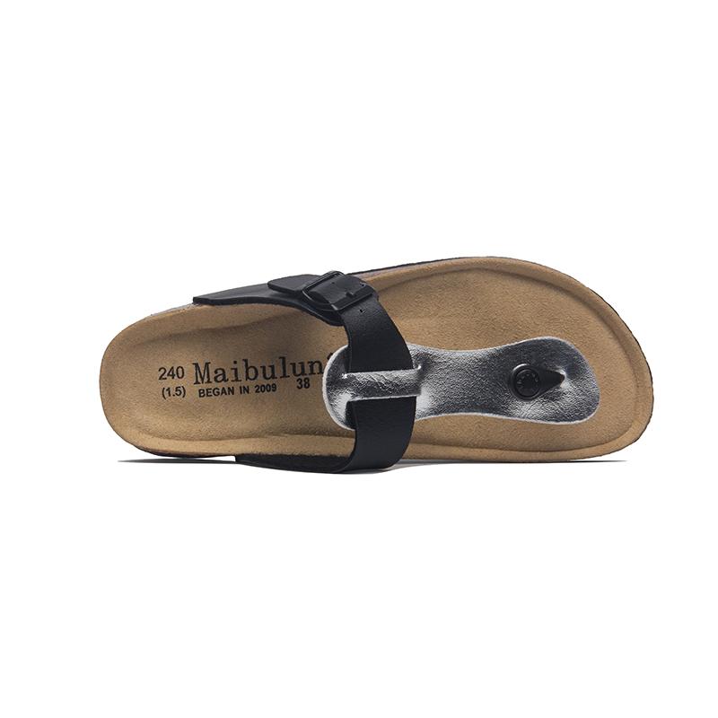 Mode Prägnant Gemischtfarbig Zehensteg Kork Sandalen Damen Schnalle Band Keilabsatz Flipflops Schuhe Frau Rutschfest Strand Gladiator Sandalen 2025