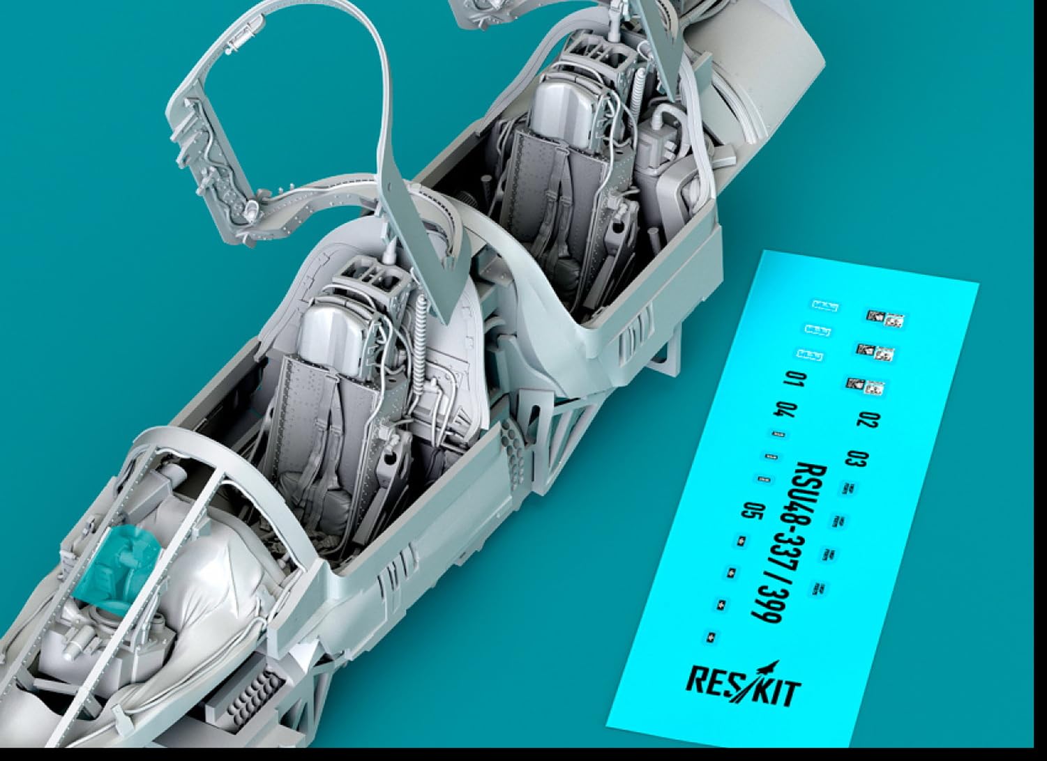 

Reskit Декаль интерьера кабины Hobby Пластиковые детали для сборной модели 1/48 F-105G с 3D (для Босса) RSKU48-0337 (Самолет)