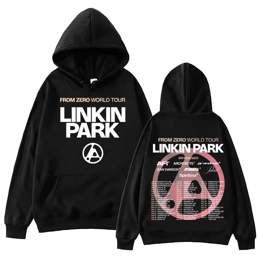 Sudadera Linkin From Zero World Tour 2025 Harajuku Hip Hop Pullover Tops Sudadera Regalo Y2k Manga Corta Clásico