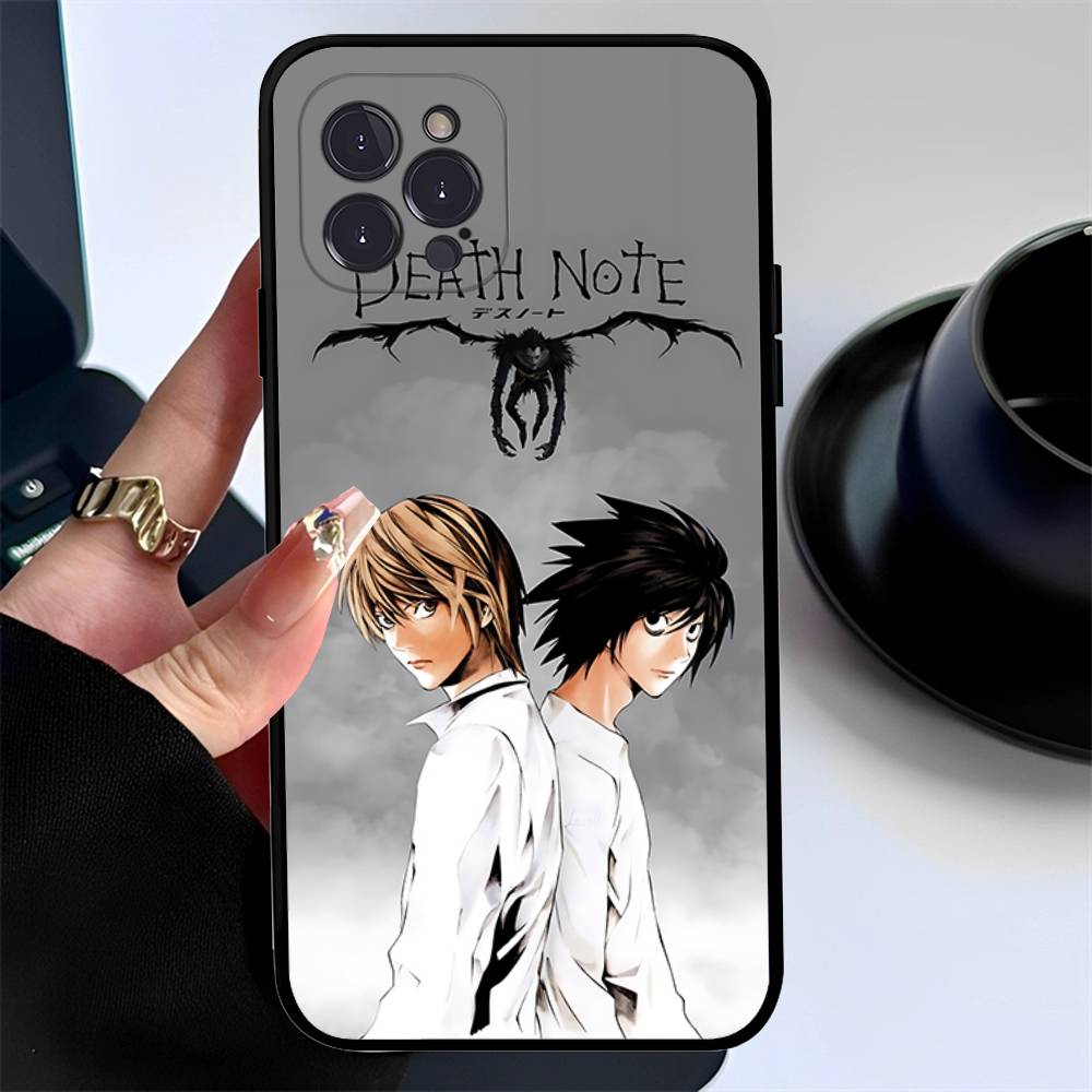 Japan Anime Death Note For IPhone 17 16 15 14 13 12 11 Pro Max Plus Shockproof Black Soft Phone Cover