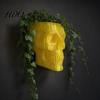 Support Planteur Ivy Crâne Suspendu Mural Squelette Gothique Tête Effrayante Vase à Fleurs