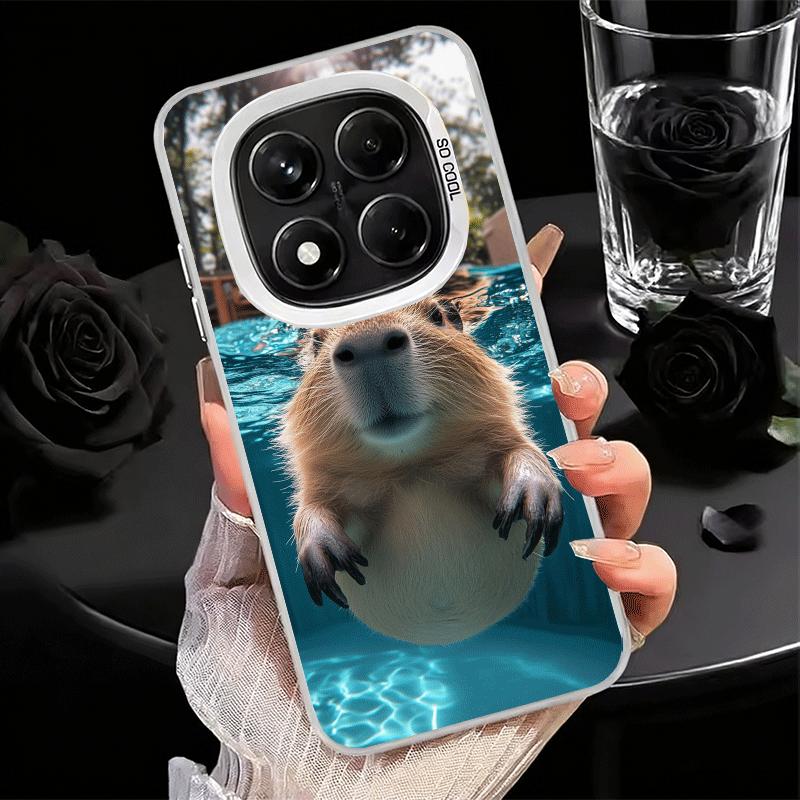 Animal Capybara Cute Soft Phone Case for Samsung Galaxy S24 S25 FE S26 Edge S23 Ultra S22 Plus S21 + Shockproof Cover Back Shell