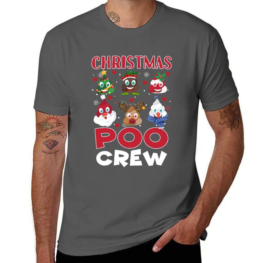 Christmas Poo Crew Funny Christmas Poop Emoticons Tshirt T Shirts For Unisex Cotton T Shirt Unisex Cotton Cotton Tshirt 100 Tshirt
