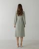 Ish V-Neck Flared Sleeve Dress (Mint)