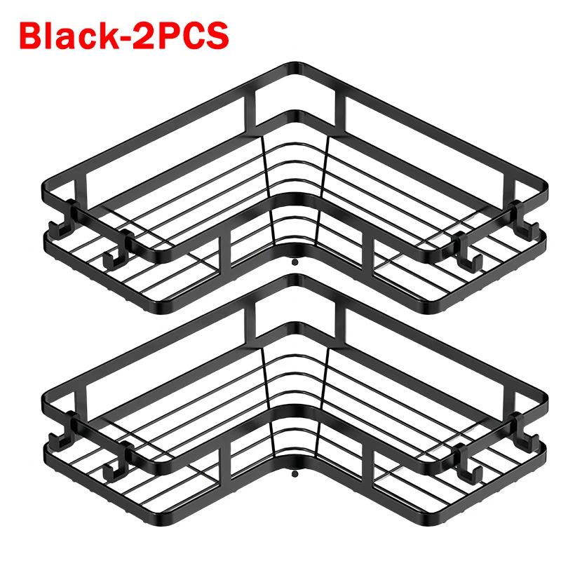 Półka łazienkowa bez gwoździ Półka narożna prysznicowa Aluminiowa półka na szampon Przechowywanie artykułów prysznicowych Akcesoria łazienkowe Półki łazienkowe