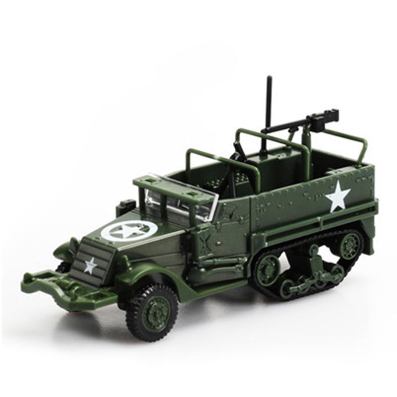 4D 1/72 Military Vehicles Model Truck Tank Jeeps Armored Transport Car Fighting Chariot Building Sand Table Scene Boy Toy Gift