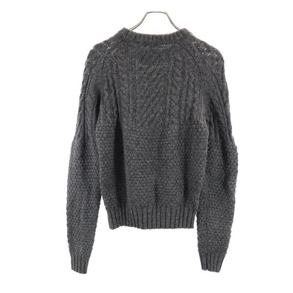 MACKINTOSH PHILOSOPHY Sanyo Shokai Wool Long sleeve knit 38 Gray sweater Women Used