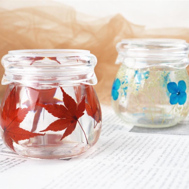 Diy Pudding Cup Storage Box Mold Crystal Epoxy Resin with Lid Jewelry Cup Silicone Mirror Mold