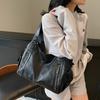Fashi Soft Leather Texture Women's Bag Multiple Zippers Shoulder Bag Commuting Tote Handbag Travel