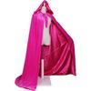 Women Halloween Solid Color Cape Long Cloak Cosplay Party Costume Casual Gothic Stage Dress Up Cape For Festival