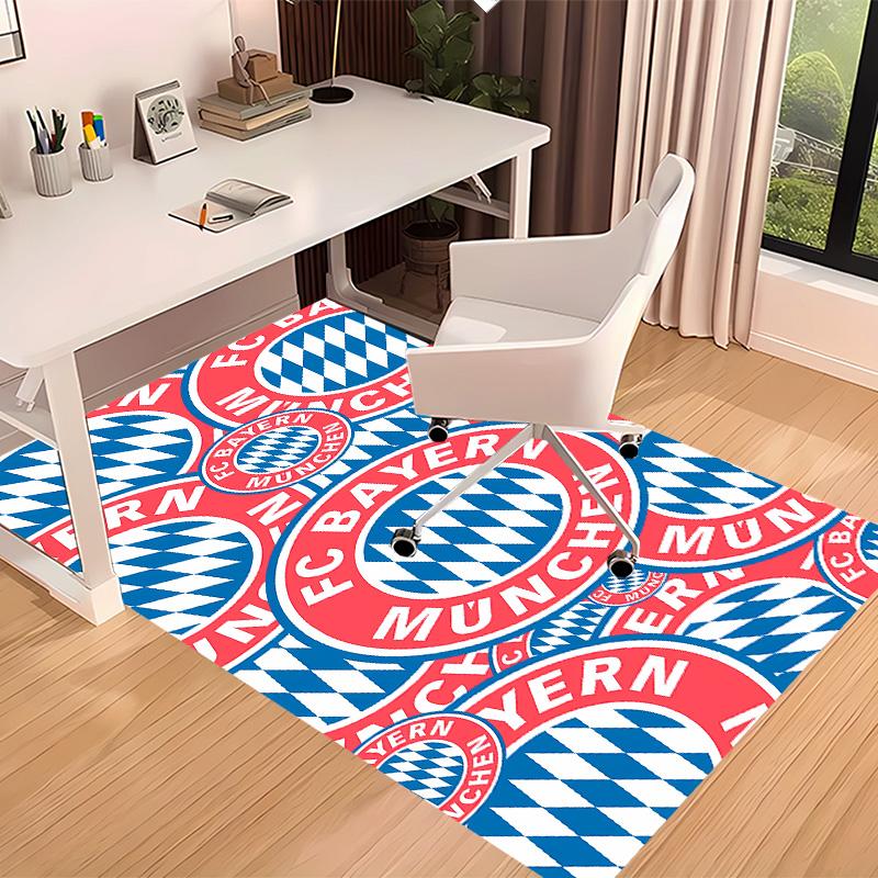 FC Bayern Munich Logo Printed Absorbent Washable Carpet, Non-Slip Bathroom Mats, Kitchen Rugs, Yoga Mat,Living Room Entrance, Camping Picnic Rugs