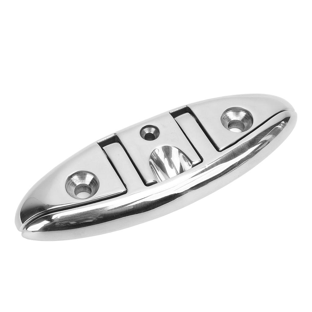 Boat Folding Cleat 6in 316 Stainless Steel Secure Fixation Highly Polished Folding Marine Dock Cleat for RV Yacht