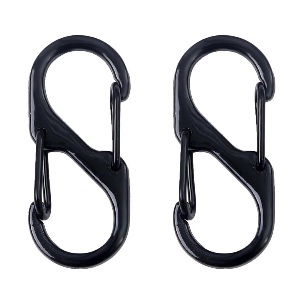 4-50Pcs Alloy+Iron Spray Paint Double S Buckle Clasps For Key Bag Accessories