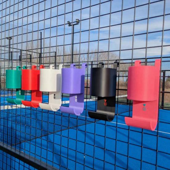 Paddle Tenis Su Şişesi Havlu Askısı 3D Baskılı Saha Kenarı Düzenleyici Su Şişesi Tutucu Tenis Maçları Oyuncular İçin Temel Aksesuar