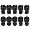 10PCS Black Car Washer Pump Nipple Connector ABS 18 Mm Nipple Connector Pipe Connection