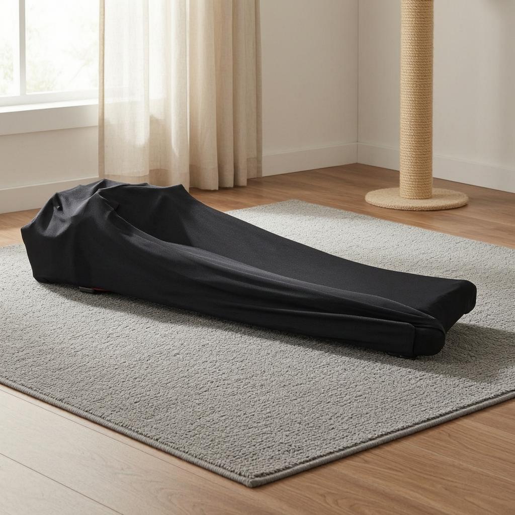 Stretch Rowing Machine Cover Elastic Slip-On Rowing Machine Cover Fitness Gear Drawstring Hem Stitched Seams For Storage