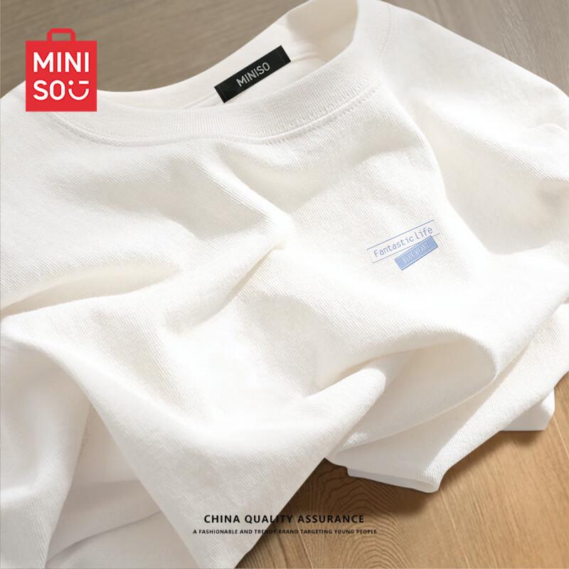

MINISO Men s Pure Cotton M-Logo T-Shirt XL