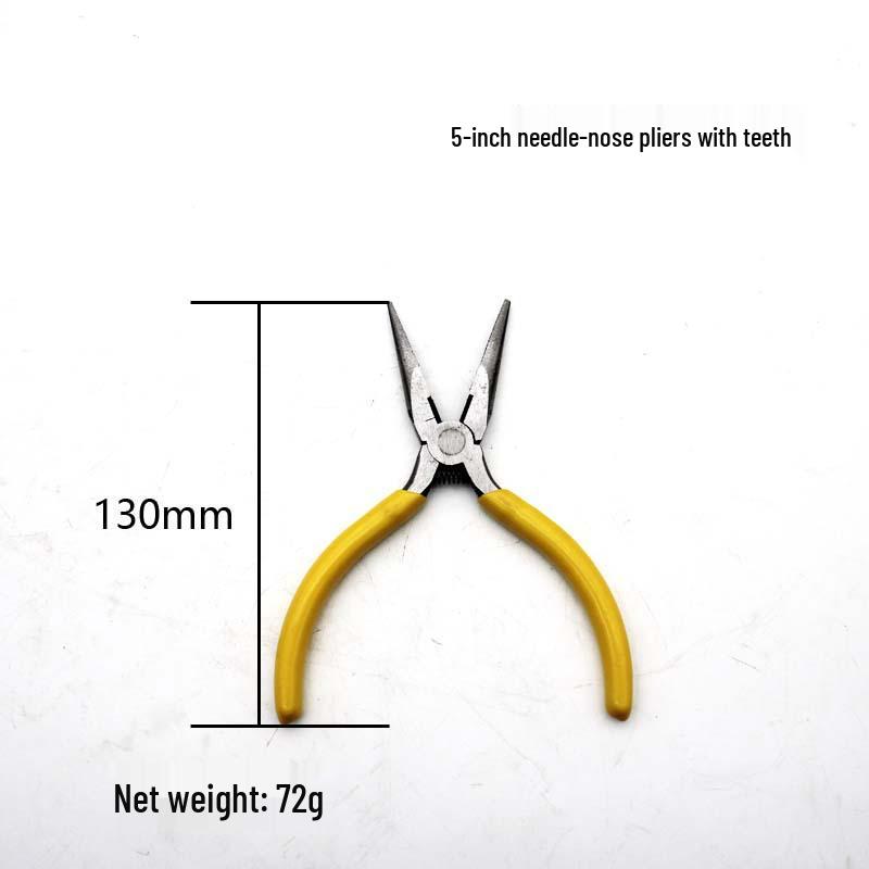 5" Mini Pliers for DIY Jewelry, Multi-Function Wire Cutters, Angled Top Cutting Pliers