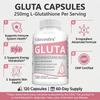 Vitrcestrs Gluta L-Glutathione Capsules with Vitamin C & Alpha-Lipoic Acid, Skin & Immune Support,120 Capsules