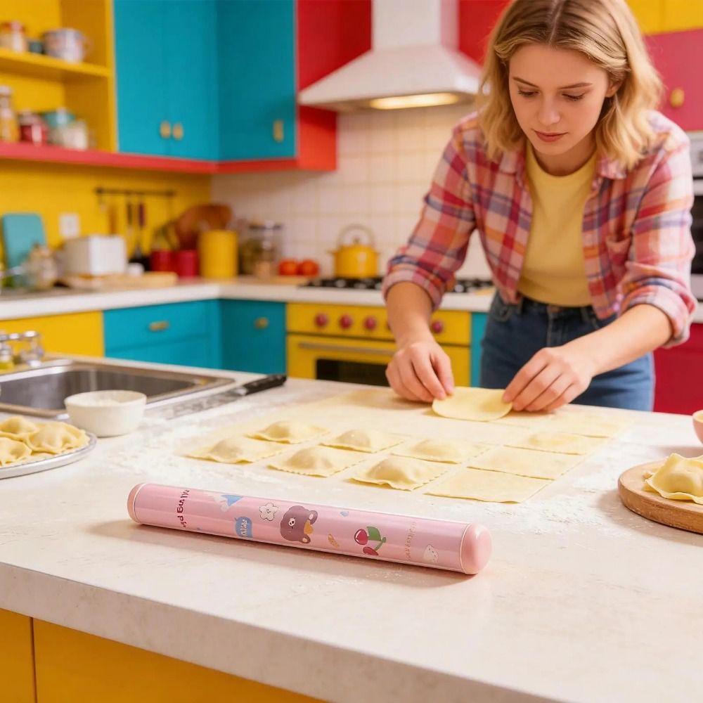 Cartoon Rolling Pin 2 in 1 Dough Bake Roller Multifunctional Pastry Roller  Baking