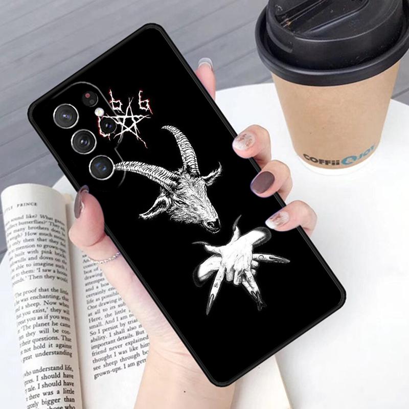 Devil Satan Phone Case Cover For Samsung Galaxy S24 S25 Ultra S21 S22 Ultra S10E Note 10 Plus Note 20 FE S23