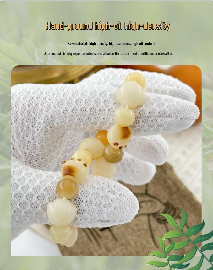 Yunmiao Pavilion Charcoal Grilled Cat Paw Cheese Bodhi Root Student Literary Bracelet