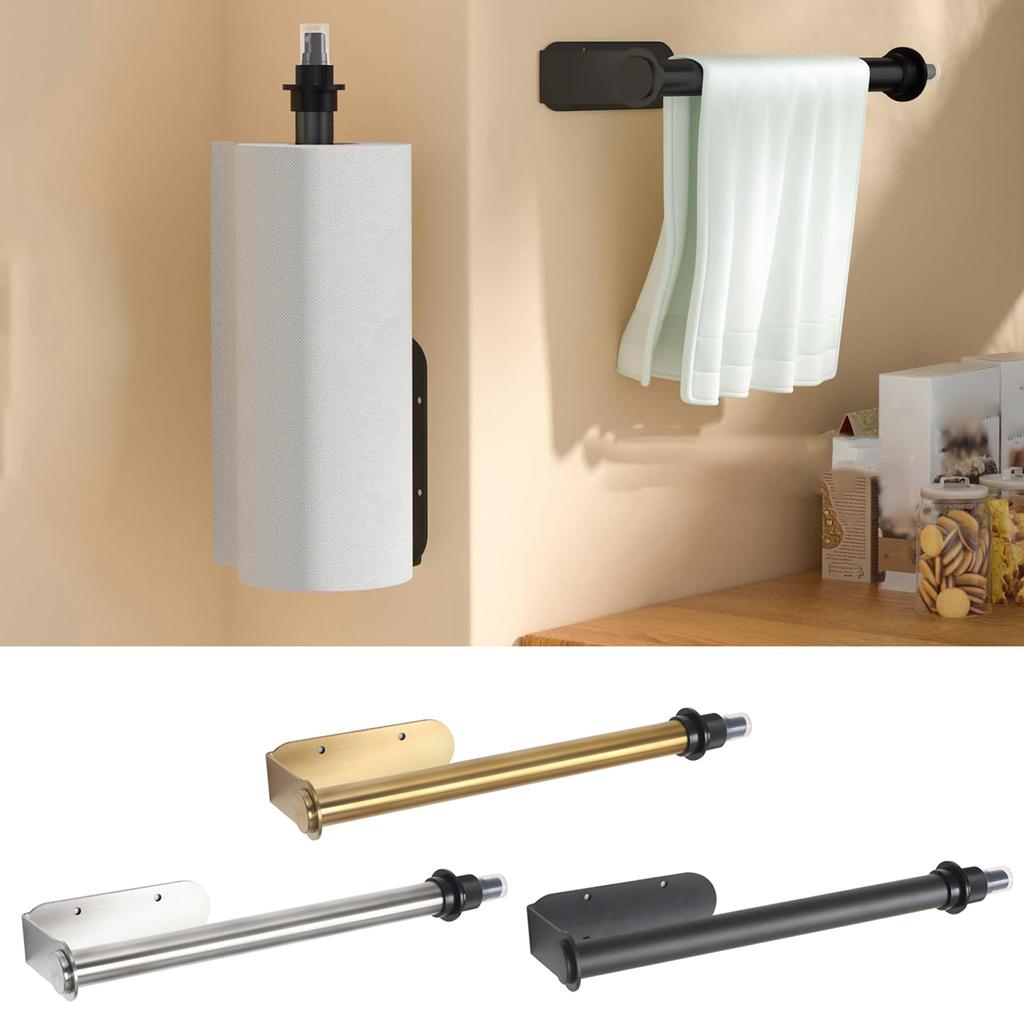 Kitchen Roll Dispenser Wall Mounted Paper Stand Convenient Reliable Kitchen Roll Holder Wall Mountable Paper Towel Stand