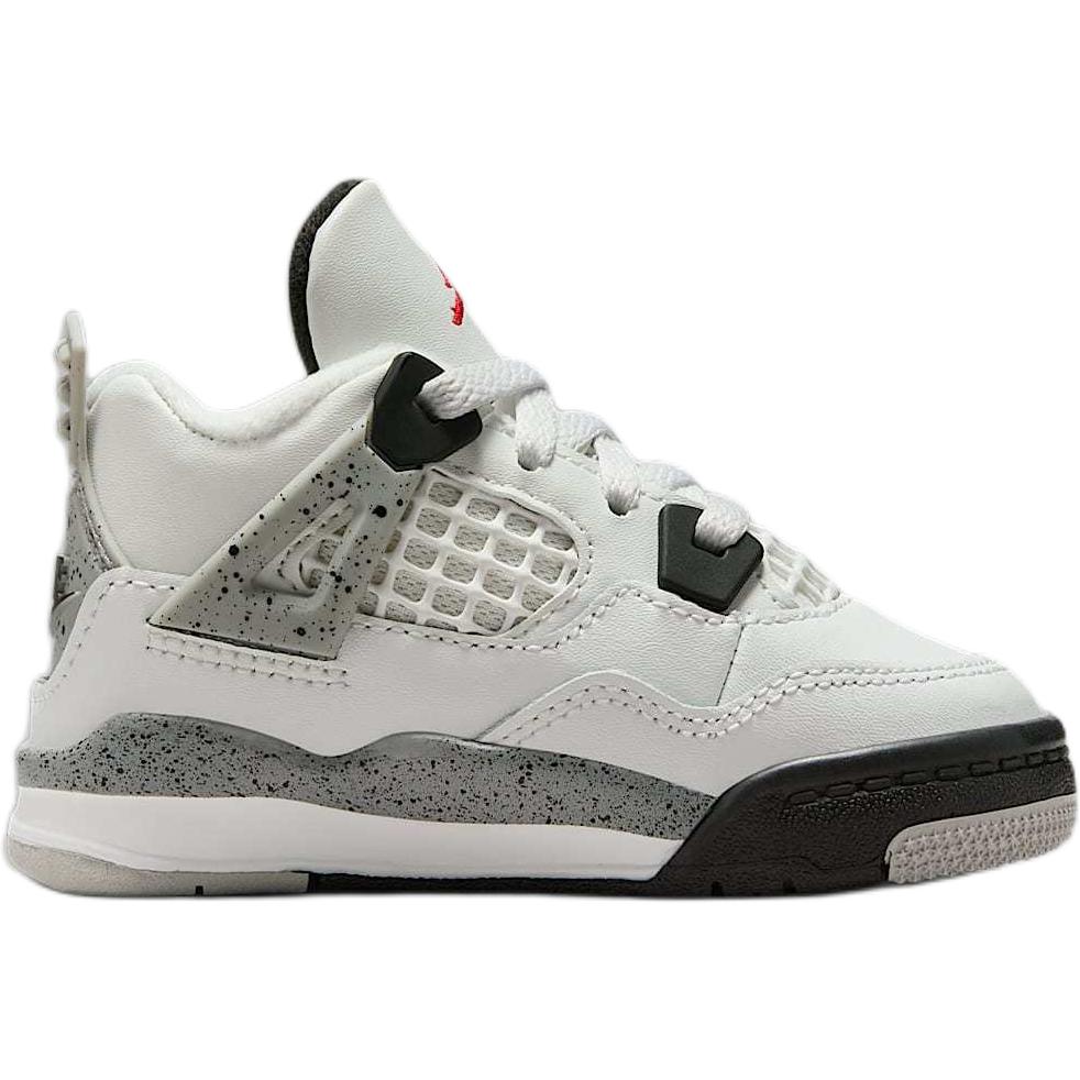 Air Jordan 4 Retro OG TD White Cement 2025 Dětské tenisky Summit-White Fire-Red Tech-Grey IB4387-100