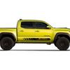 2X Side Door Stripes Decal Sticker Sport Edition 4X4 Compatible With Toyota Tacoma 2004 - Present (#02) (Gloss Black)