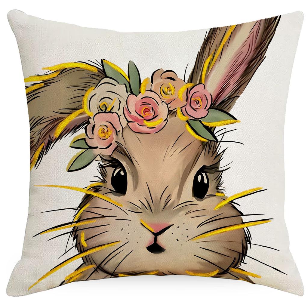 Osterhase Rettich Kissenbezug Wohnzimmer Schlafzimmer Dekoration Kissenbezug Festliche Sofadekoration Kissenbezug