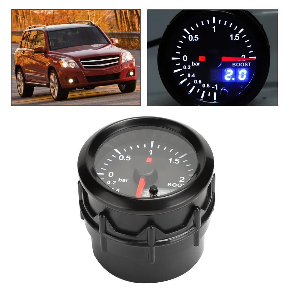 2in Car Turbo Pressure Boost Gauge Meter 2Bar 12V Colorful Display Universal Modified Parts