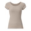 Deoest Deodorizing French Sleeves with Sweat Absorbing IDG08 Pads, (LL, Beige)
