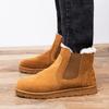 Fashion 2025 New Work Shoes Men Platform Ankle Boots Men Safety Shoes Fashion Quality With Fur Boots Outdoor Booties Zapatos De Hombre