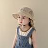 Baby Summer Mesh Sun Hat, Breathable Wide Brim UV Protection Neck Cover Shawl Hat, Korean Style Toddler Cap for Boys Girls