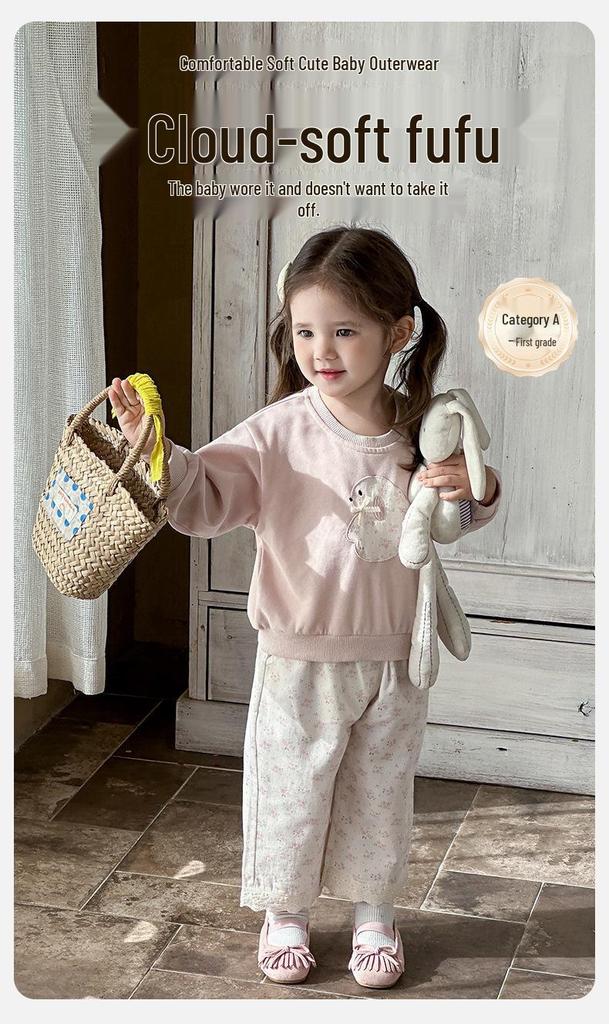 Korean-Style Long Sleeve Overalls Set for Newborns & Toddlers - Unisex, Super Cute 2026 Design
