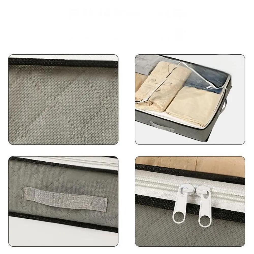 Bed Bottom Storage Bag Large Capacity Foldable Transparent Closet Quilt Packing Bag Organizers for Room Clothes Organizer