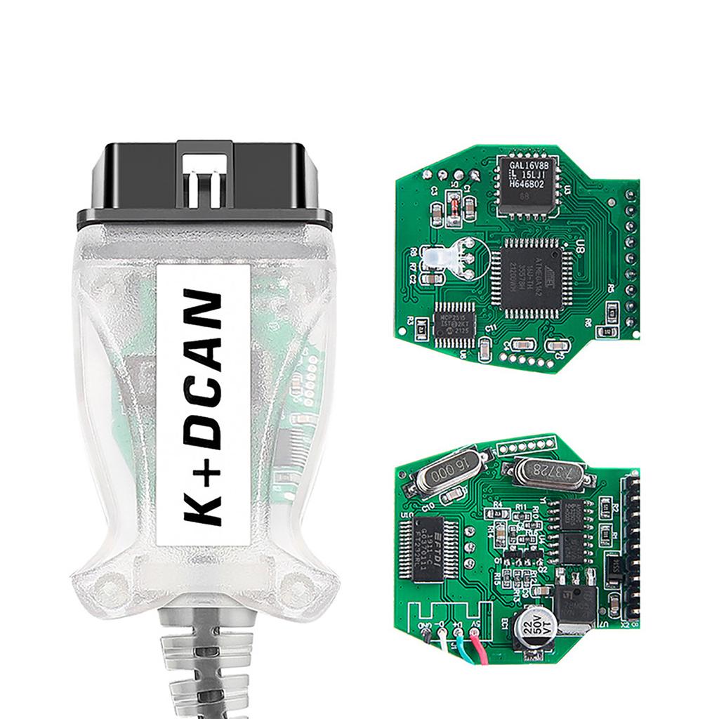 Upgraded Inpa K+CAN K+DCAN OBD2 USB-Interface-Switch Auto Diagnostic Cable Suitable for 1998 To 2008 Models Poratble