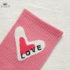 Women's Pink Heart-shaped Socks Autumn and Winter Cute Trendy Sports Socks for Girls